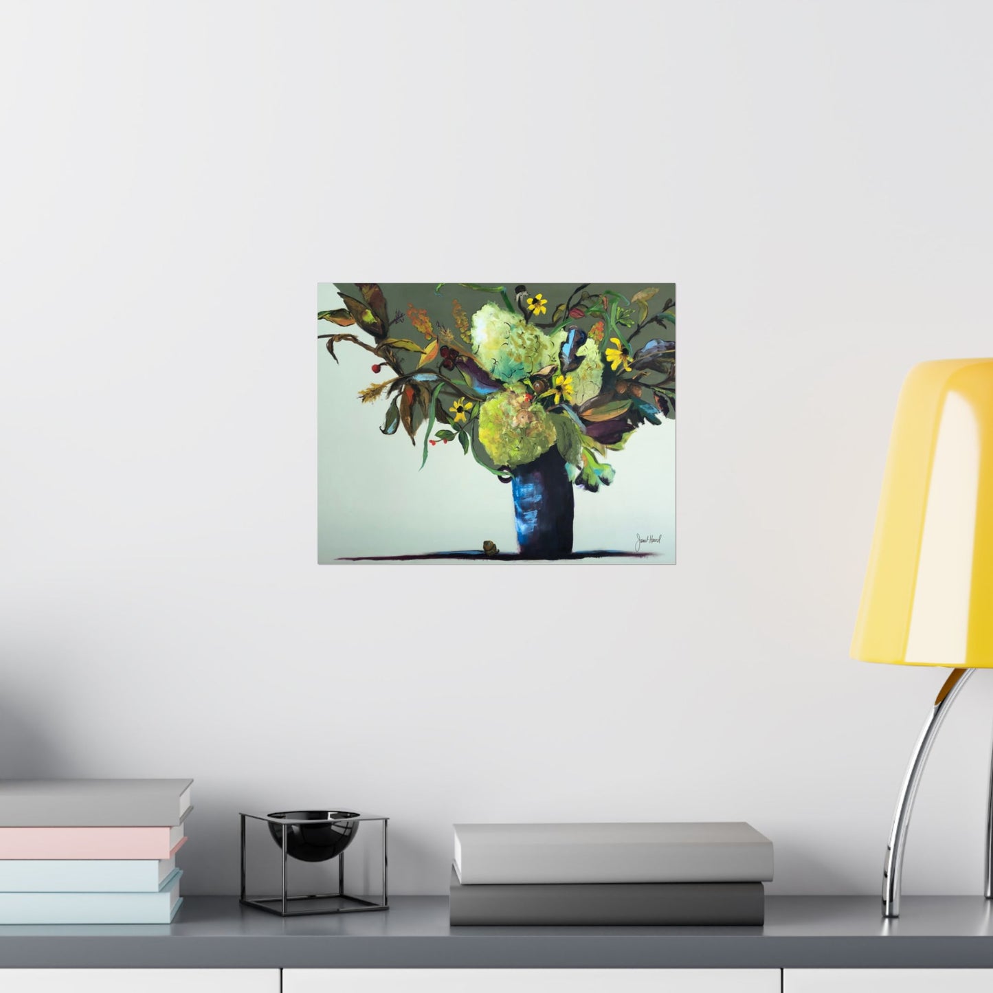 Stay in Color Floral Wall Art Print | Original Watercolor by Janet Hoard