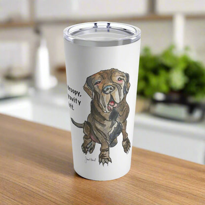Droopy Dog Tumbler White | Funny 20oz Tumbler