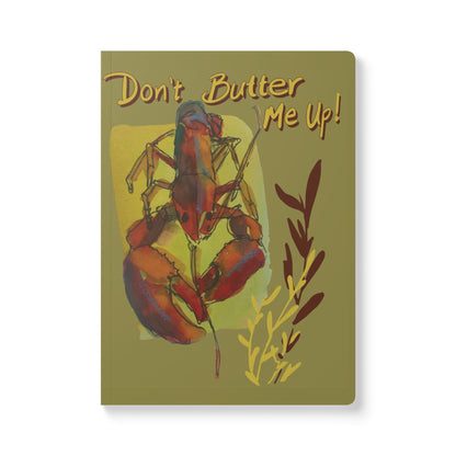 Lobster Notebook | Coastal Nautical Softcover Journal