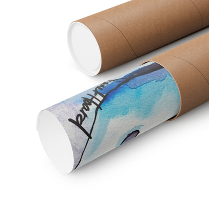 Fun Snowman Poster | Whimsical Winter Wall Art