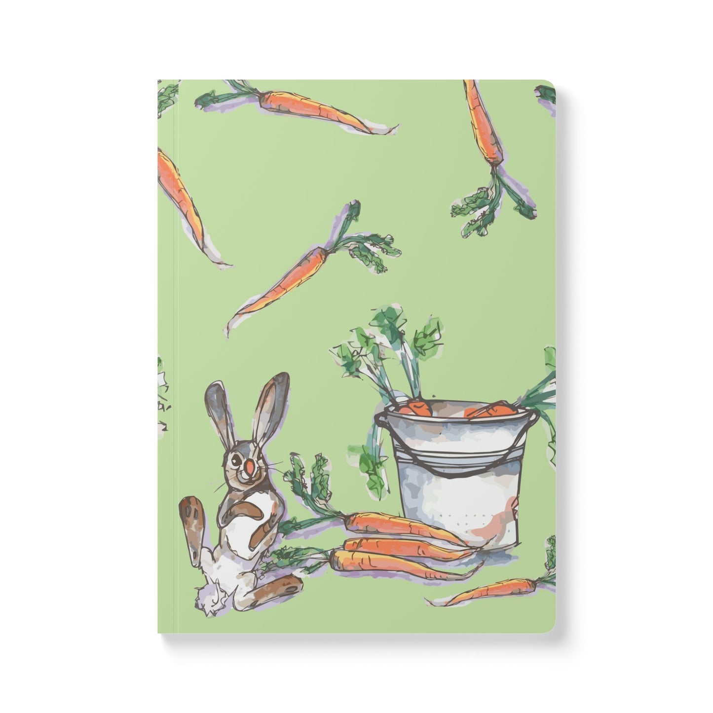 Rabbit Notebook | Whimsical Bunny Softcover Journal