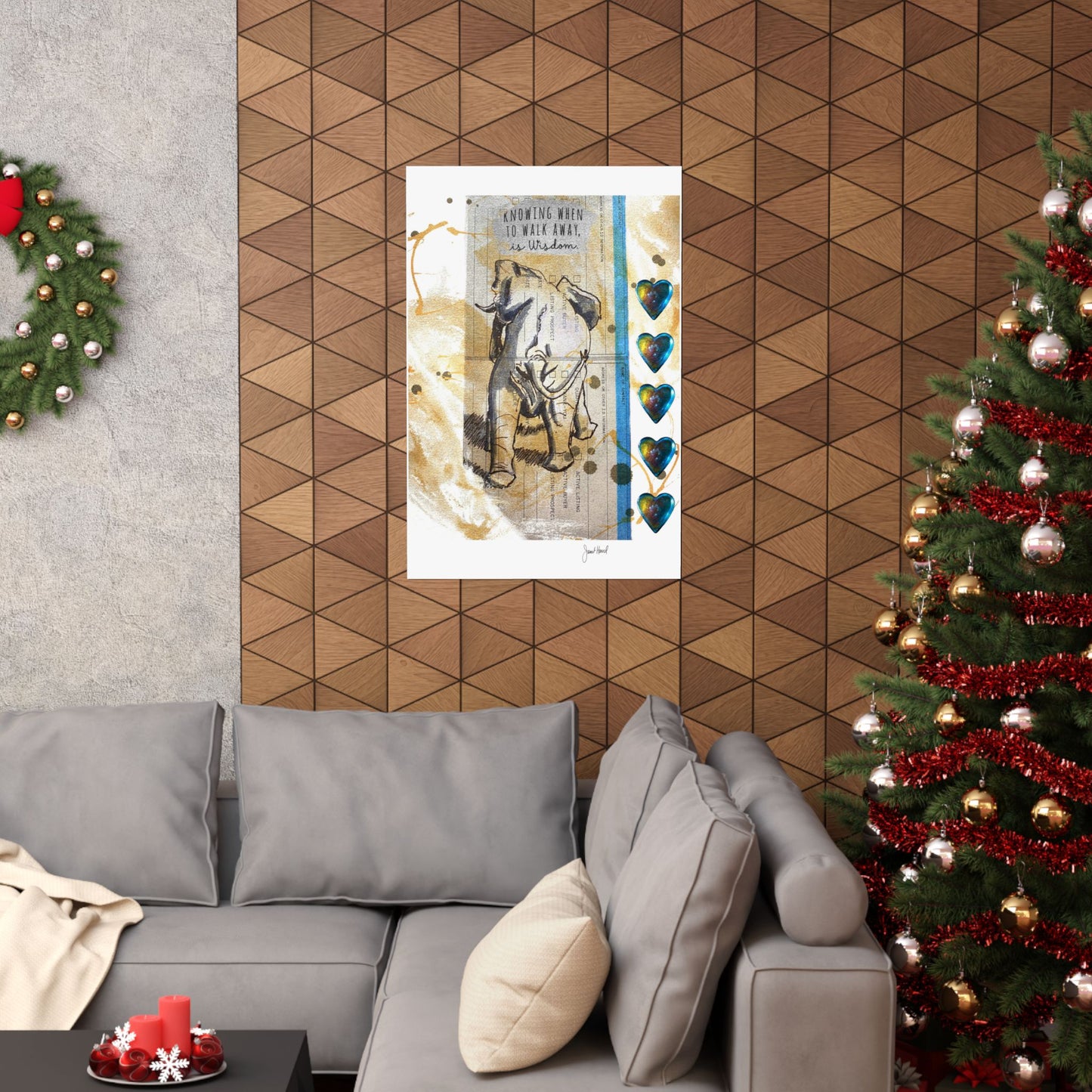 Poster "Knowing When to Walk" with artwork by Janet Hoard