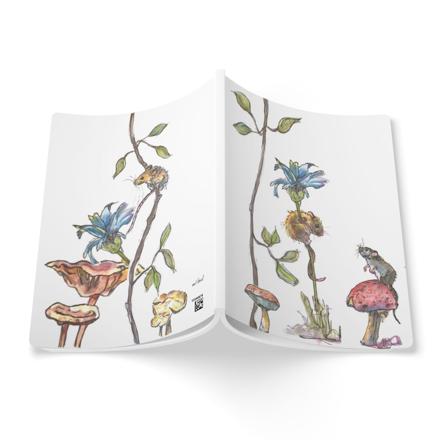 Mouse Notebook | Whimsical Cottagecore Softcover Journal