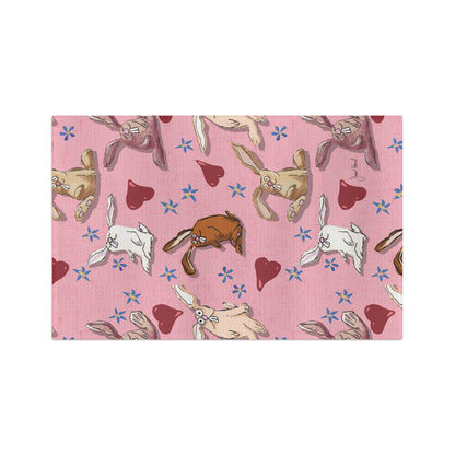 Funny Bunnies Kitchen Towel | Cute Bunny Decor
