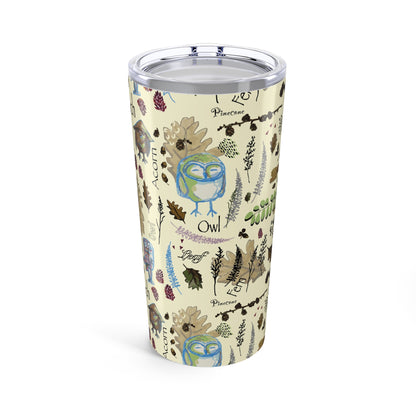 Hoot and Harvest Tumbler | Owl 20oz Nature Cup
