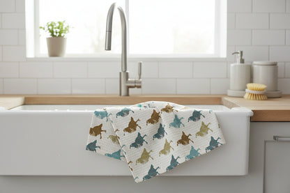 Quail Study Kitchen Towel | Earthy Woodland Kitchen Decor