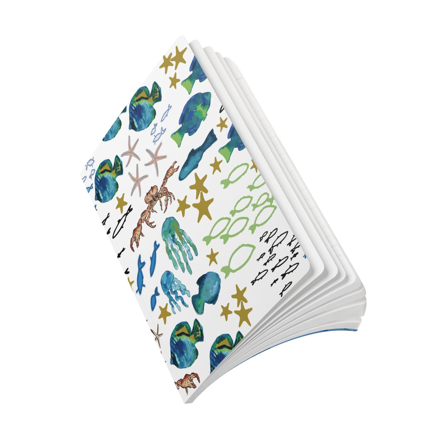 Ocean Notebook | Underwater Sea Life Softcover Journal