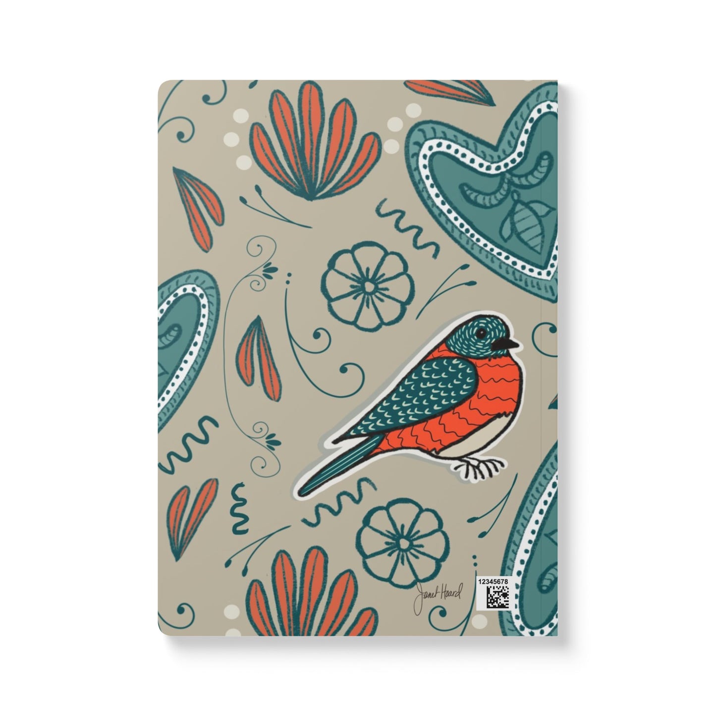 Robin Notebook | Whimsical Bird Softcover Journal