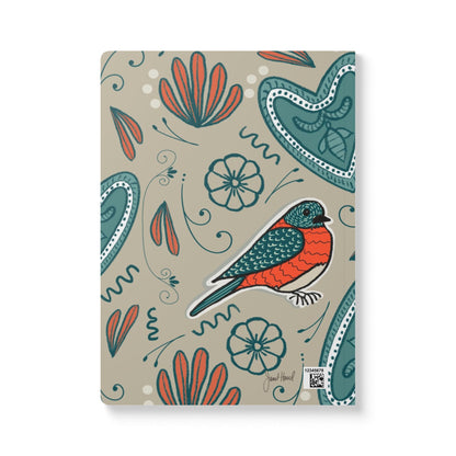 Robin Notebook | Whimsical Bird Softcover Journal