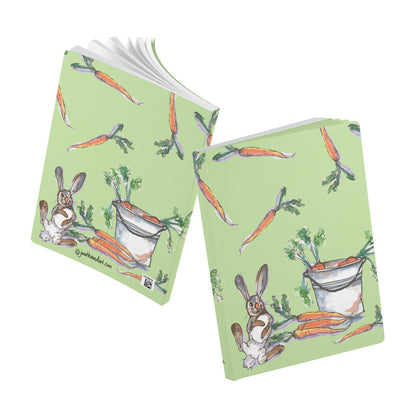 Rabbit Notebook | Whimsical Bunny Softcover Journal