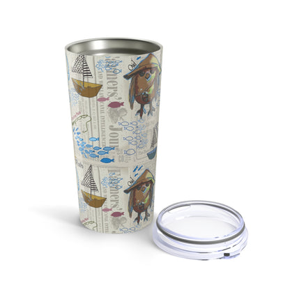 Sail Away Tumbler | Nautical 20oz Travel Cup