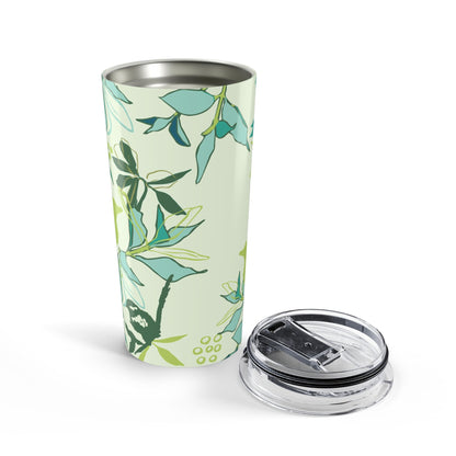 Canopy Mist Tumbler | Soft Green Botanical Travel Mug