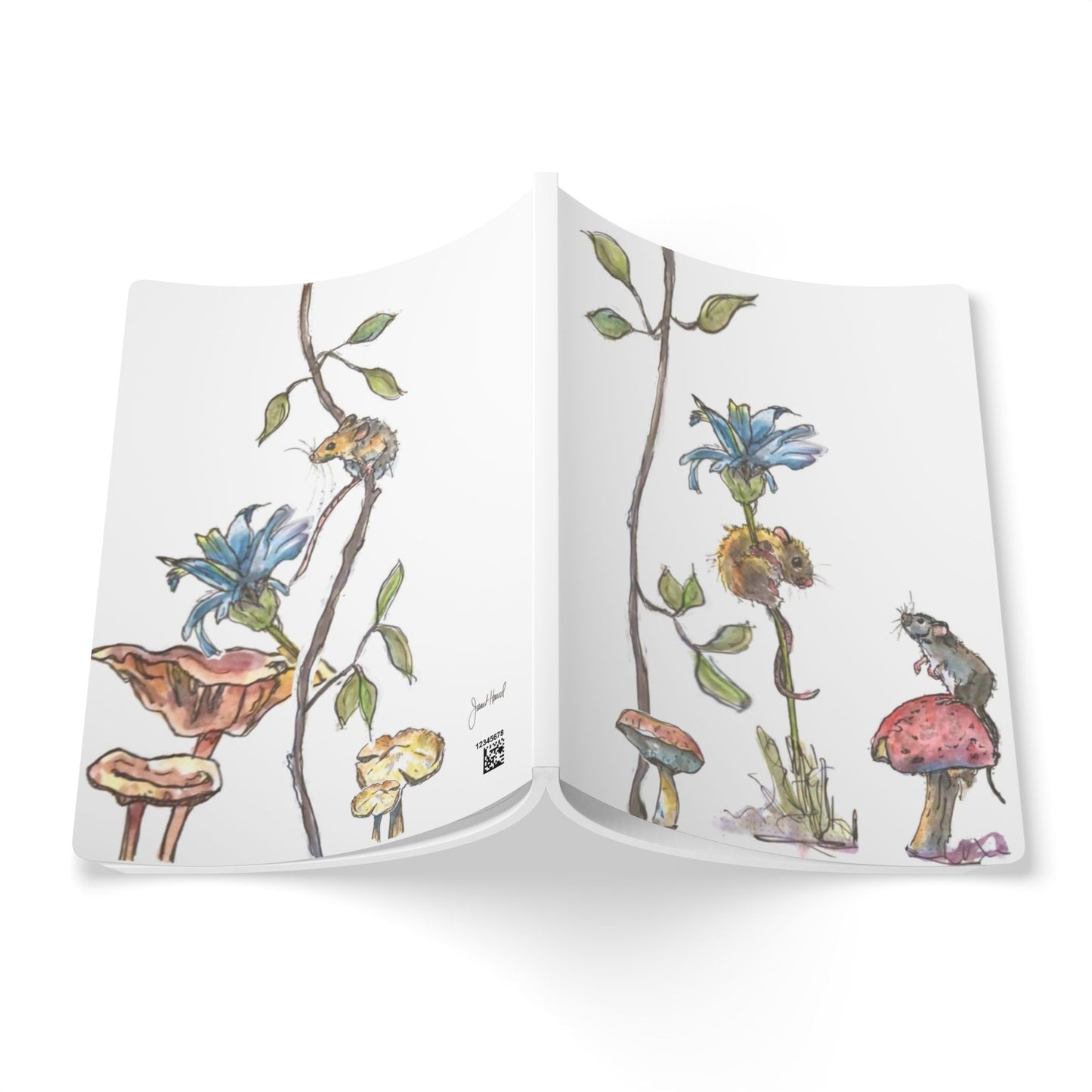 Mouse Notebook | Whimsical Cottagecore Softcover Journal