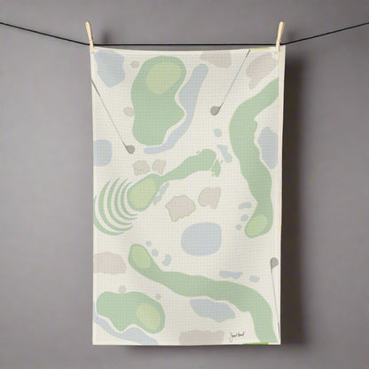 Golf Kitchen Towel | Raise the Par Watercolor Design