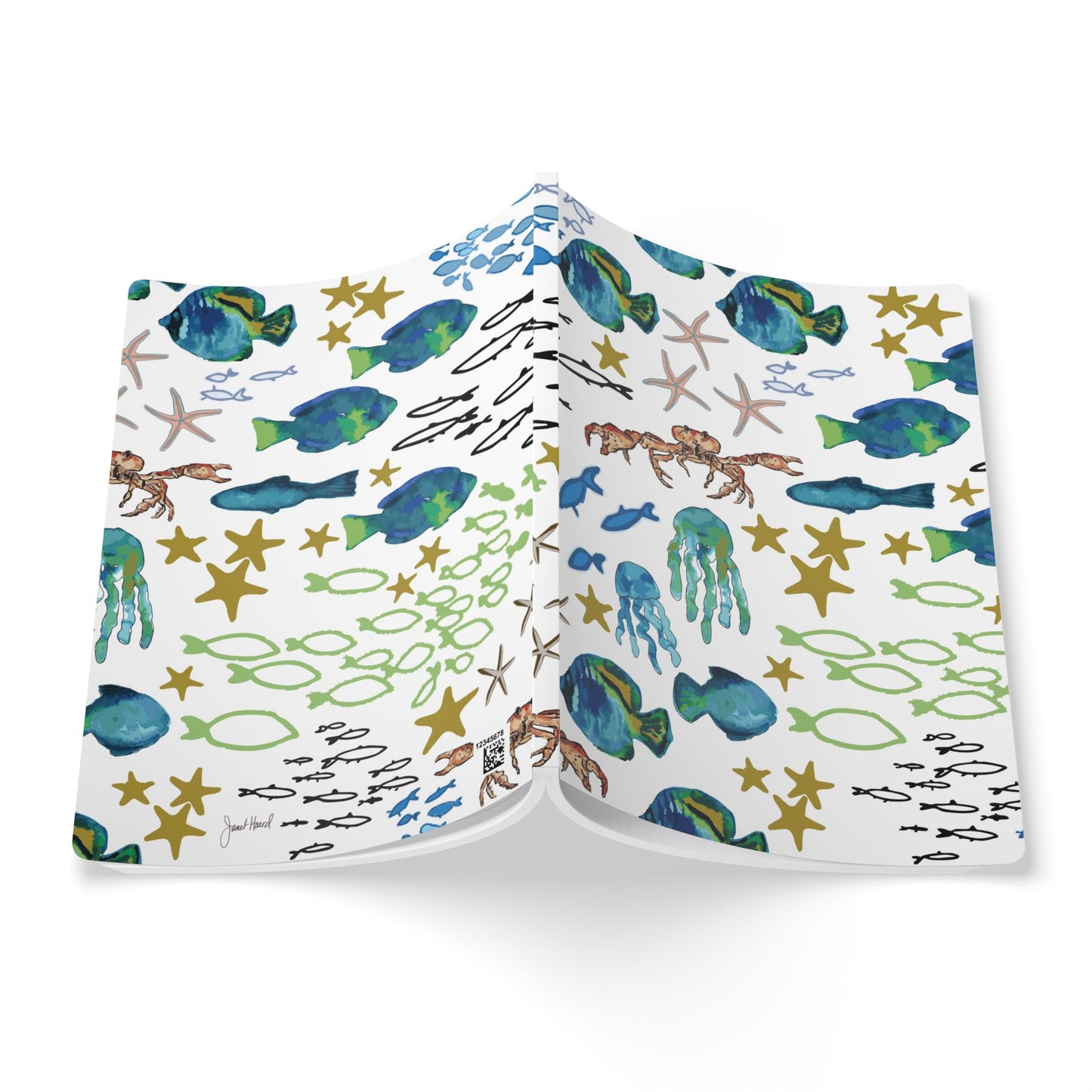 Ocean Notebook | Underwater Sea Life Softcover Journal