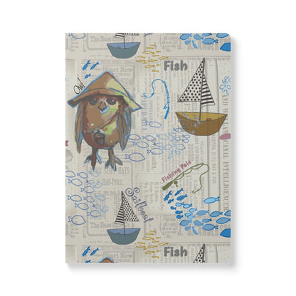 Nautical Journal | Sailboat Coastal Softcover Notebook