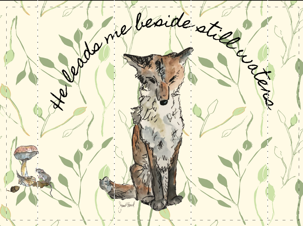 Fox Tumbler – Psalm 23:2 Stainless Steel Cup | Woodland Nature Design